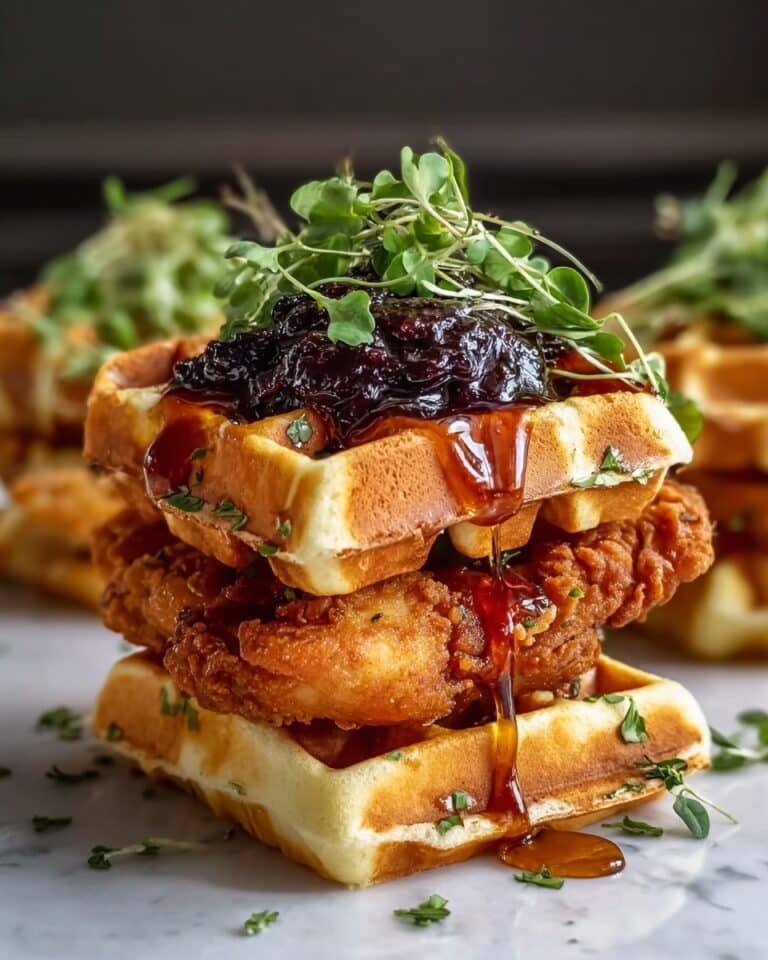Mini Chicken and Waffle Sliders for a Fun Brunch Fiesta Recipe
