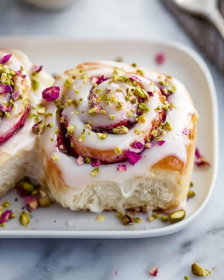 Raspberry and Rose Cheesecake Buns Recipe