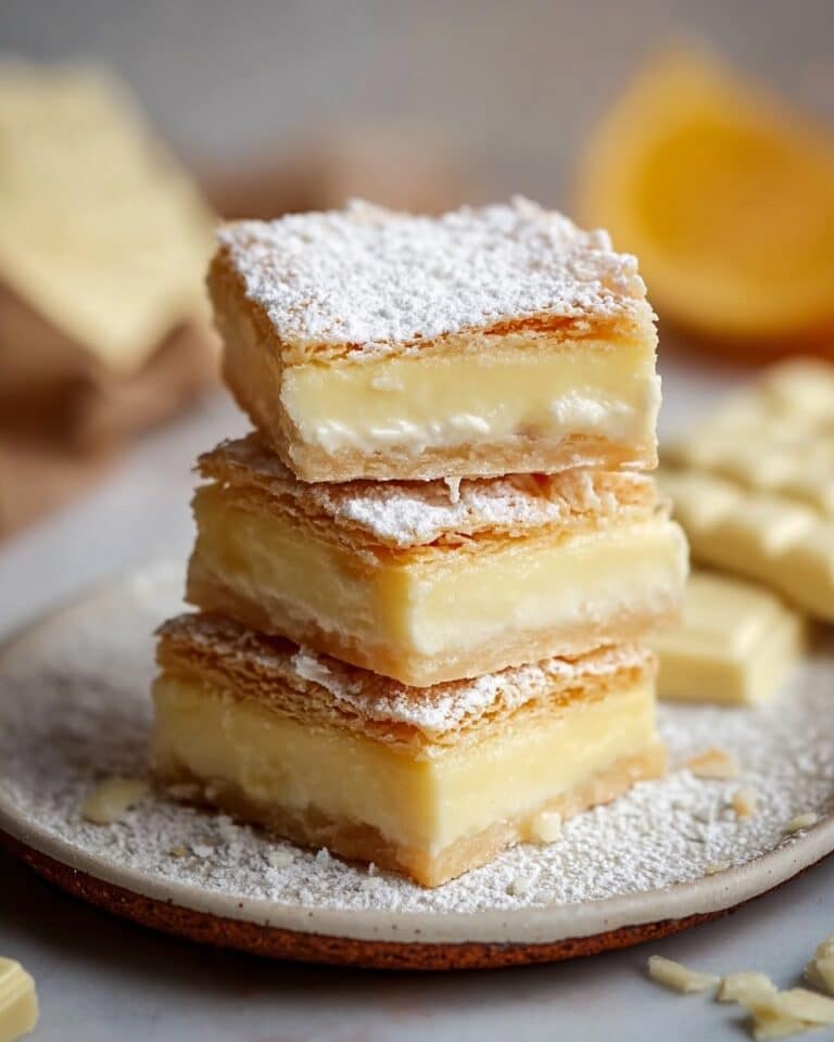 Vanilla Custard Cream Squares Recipe