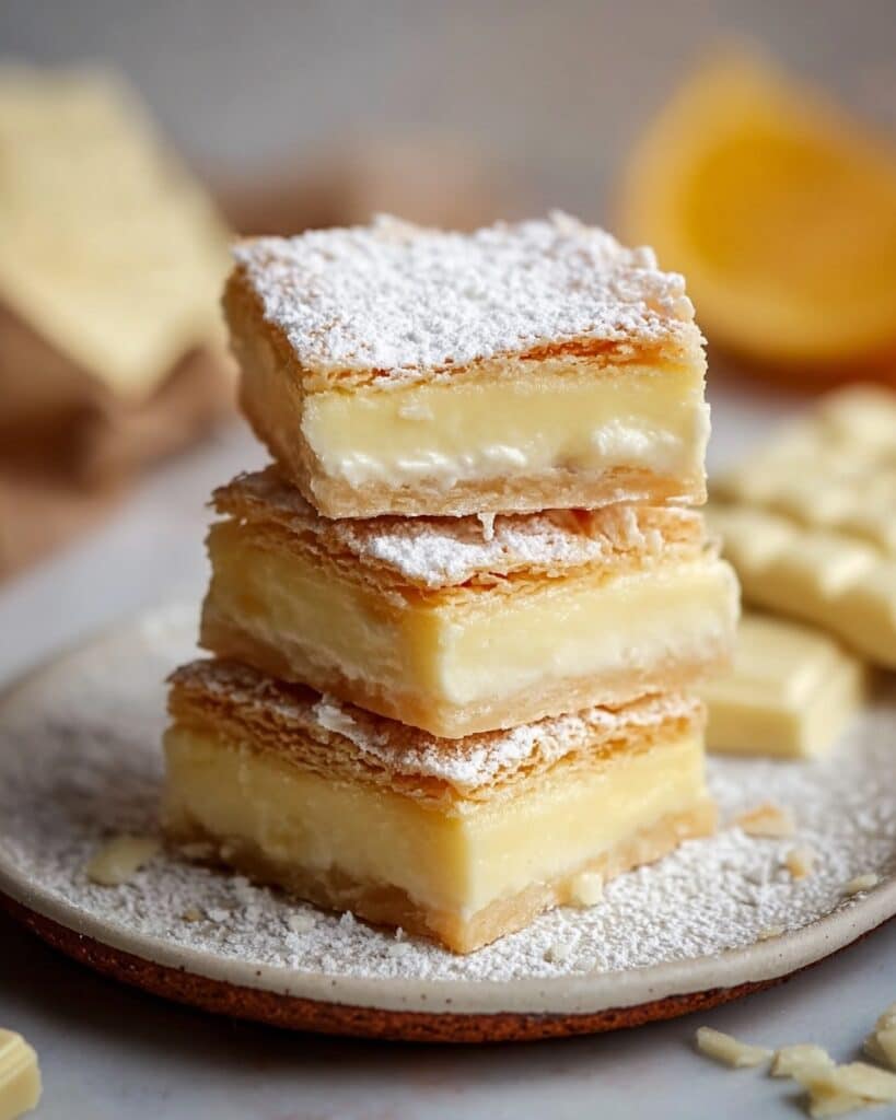 Vanilla Custard Cream Squares Recipe