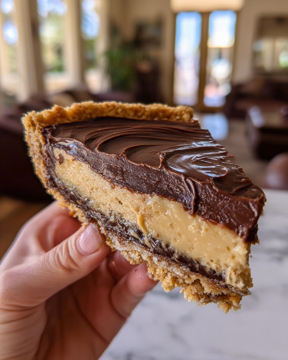 No-Bake Chocolate Peanut Butter Pie: 4 Hour Delight Recipe - Recipe Image