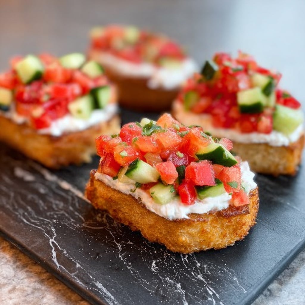 Greek Bruschetta with Feta Recipe