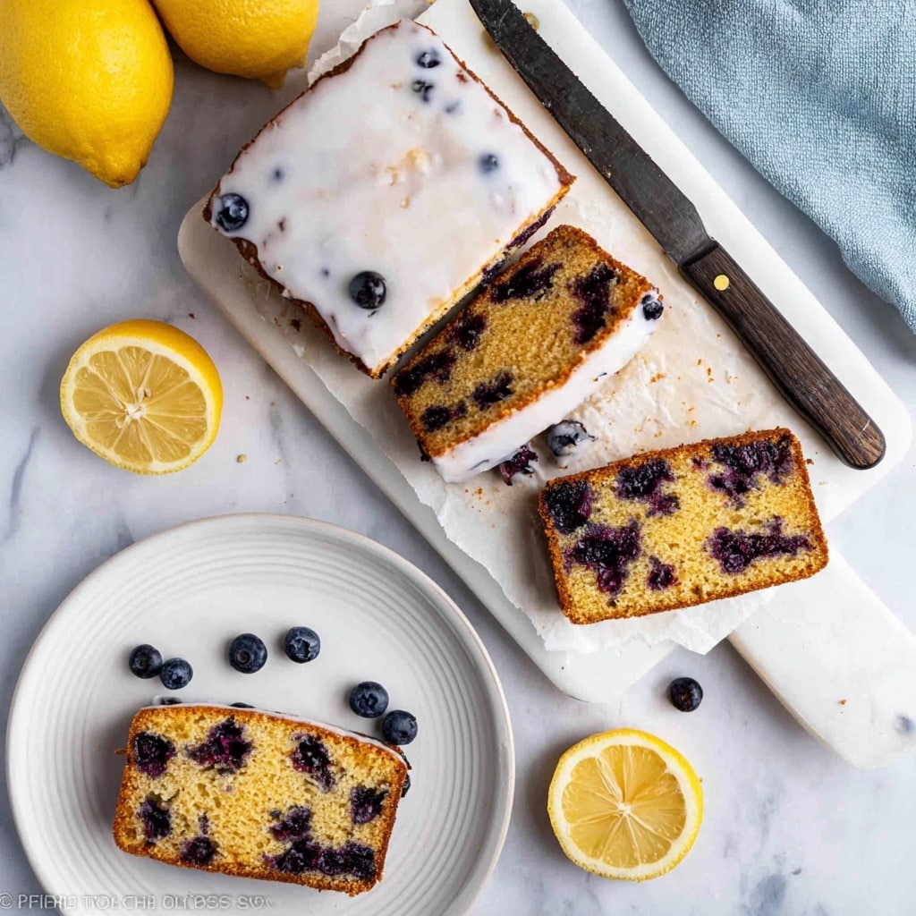 Lemon Blueberry Bread with Lemon Glaze Recipe