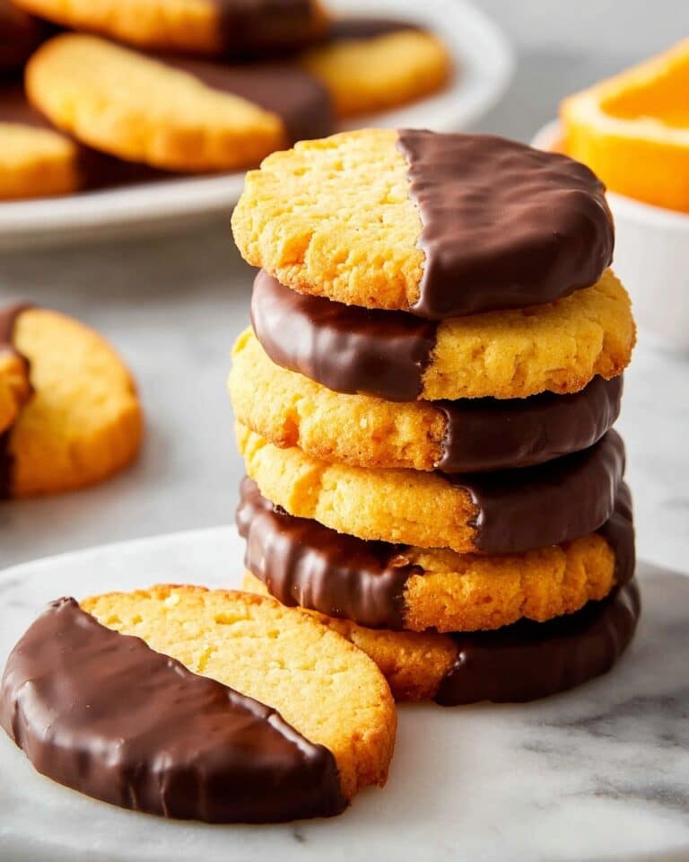 Orange Shortbread with Dark Chocolate Recipe