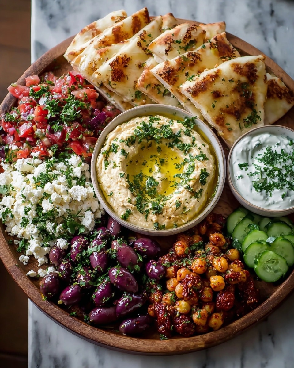 Mediterranean Mezze Tapas Platter Recipe - Recipe Image