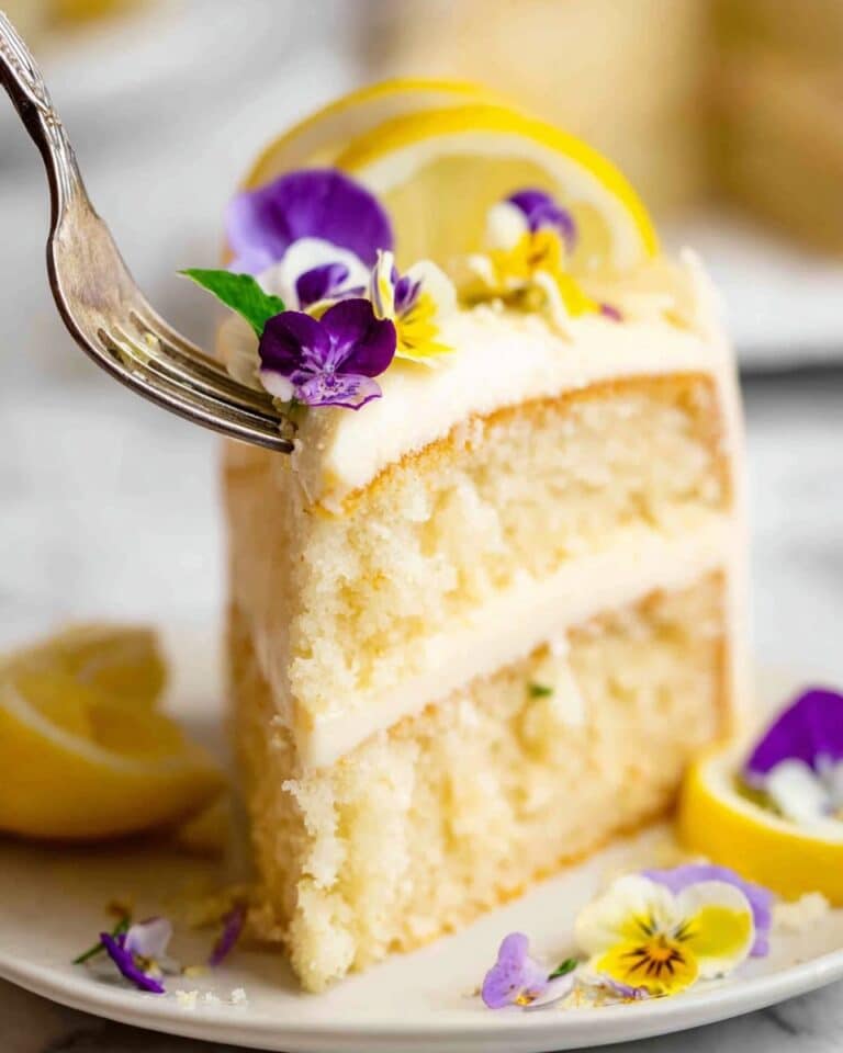 Lemon Cake with Secret Fluffy Lemon Frosting Recipe