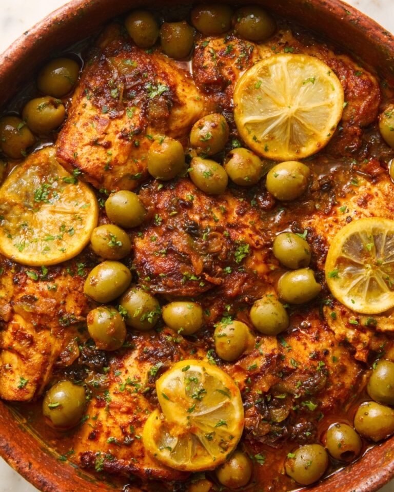 Moroccan Chicken Tajine with Preserved Lemon and Olives Recipe