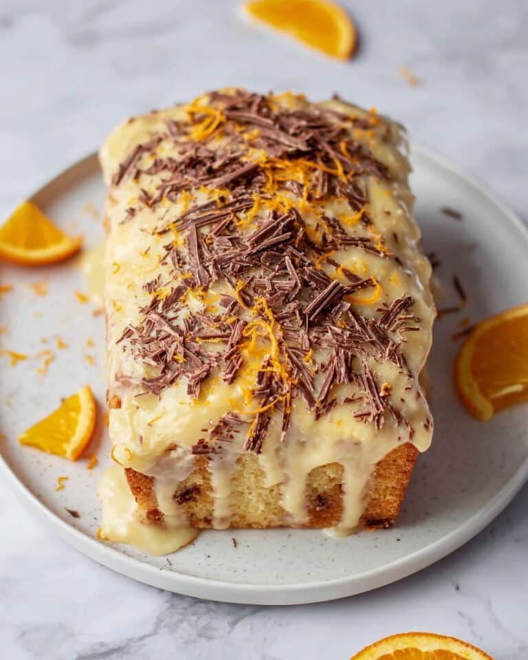 Chocolate Orange Loaf Cake with Orange Glaze Recipe