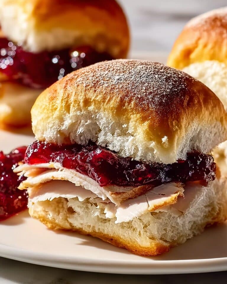 Savory Turkey Cranberry Sliders Recipe