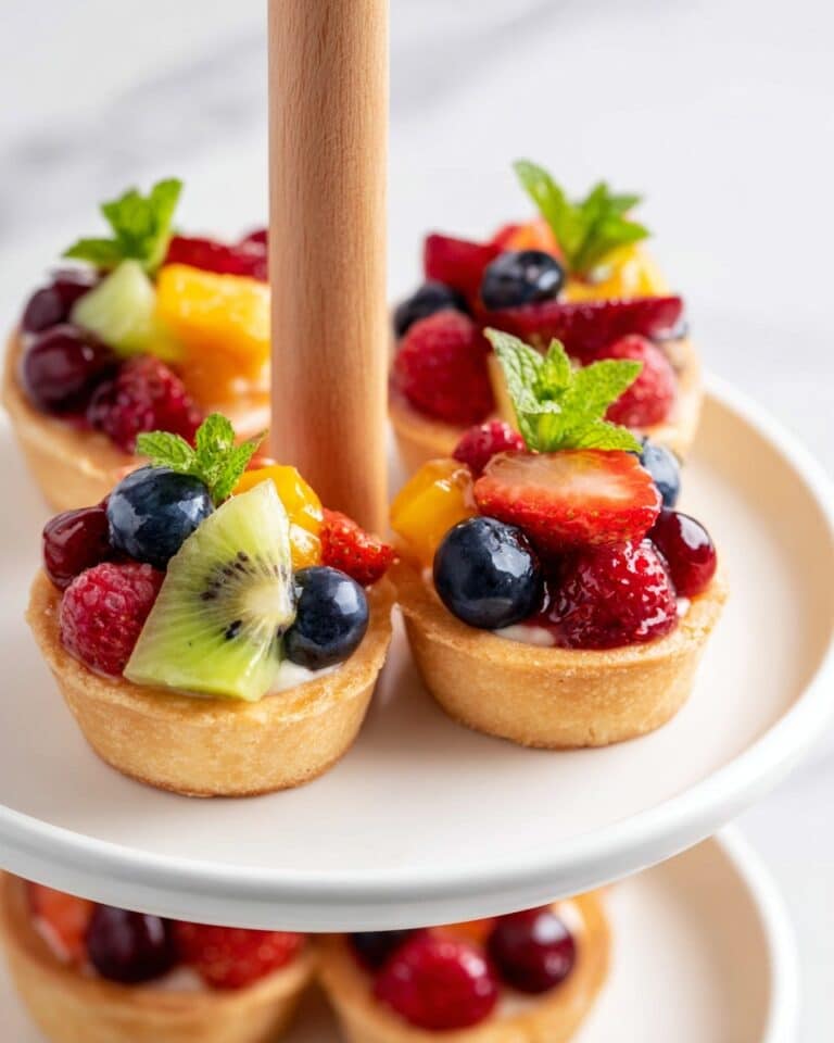 Mini Fruit Tarts with Vanilla Pudding and Fresh Fruit Recipe