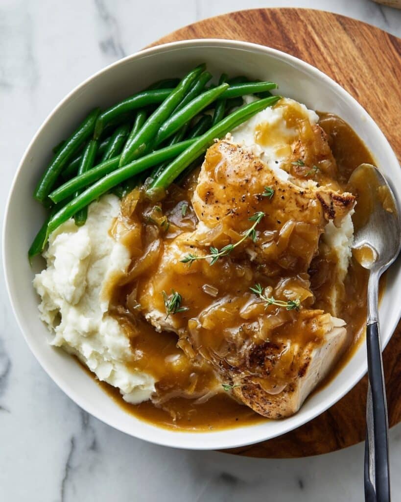 French Onion Chicken with Melted Cheese Recipe