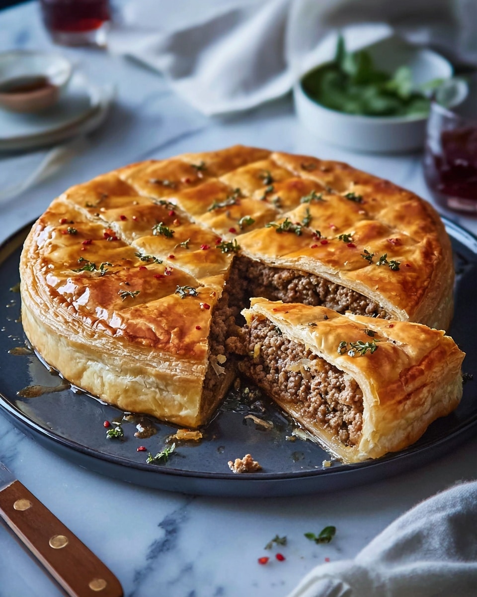 Turkish Spiral Borek with Spiced Ground Beef Recipe - Recipe Image