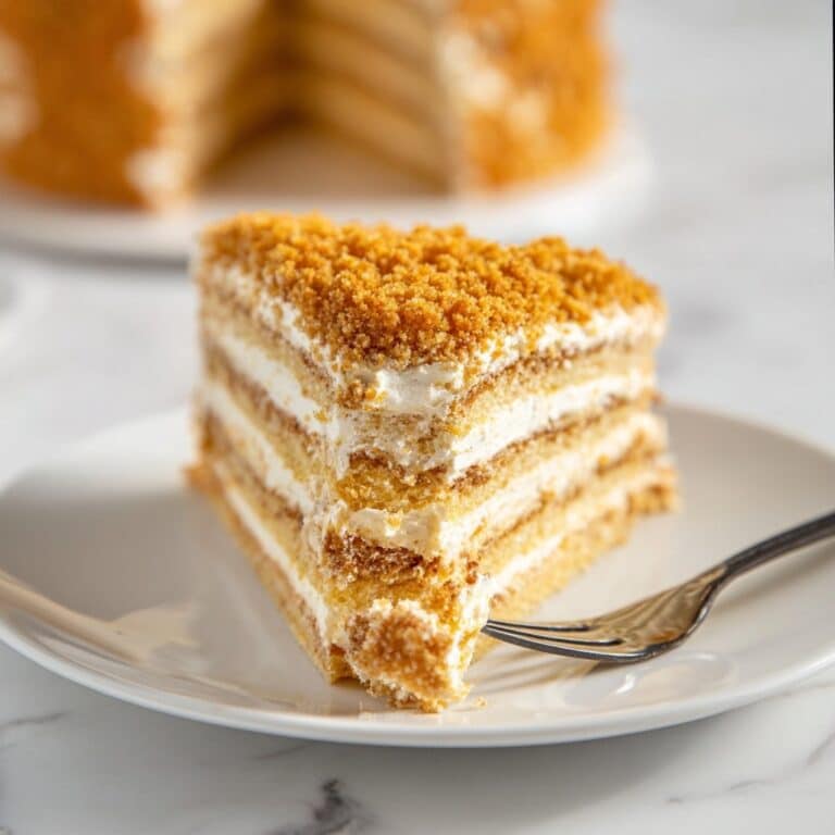 Russian Honey Cake (Medovik) Recipe