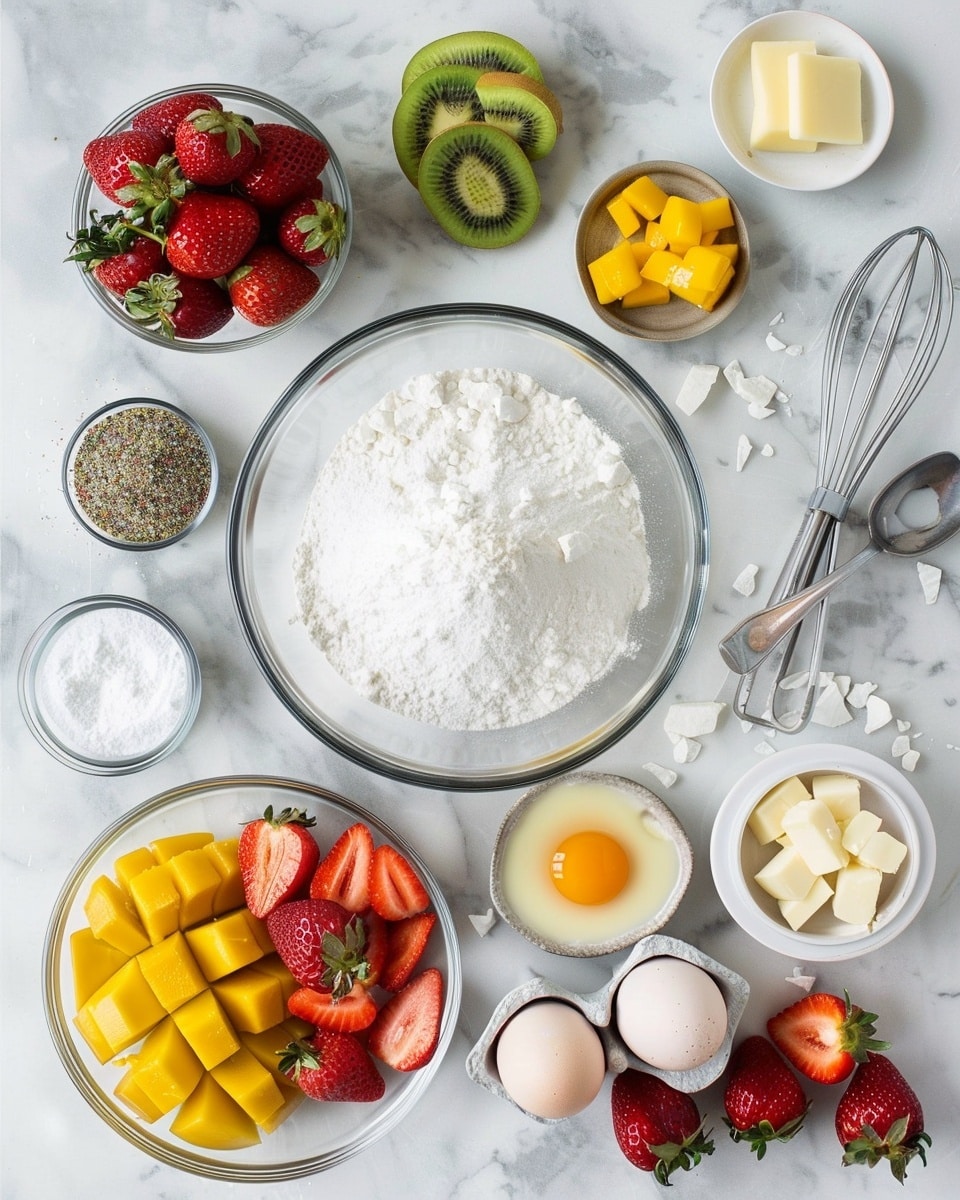 Single slice of pavlova dessert on a white plate, showcasing the airy, crisp meringue base with a marshmallow-like interior texture, topped with dollops of whipped cream, slices of vibrant golden kiwi, ripe red strawberries, juicy red currants, and passionfruit pulp dripping slightly down the sides, angled close-up shot emphasizing layers and freshness, white marble surface background, natural lighting, styled for an intimate food blog presentation photo taken with an iphone --ar 4:5 --v 7