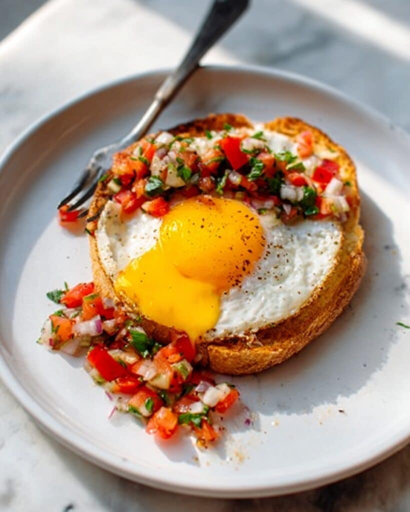 Huevos Rancheros with Crispy Sweet Potatoes and Fresh Tomato Salsa Recipe