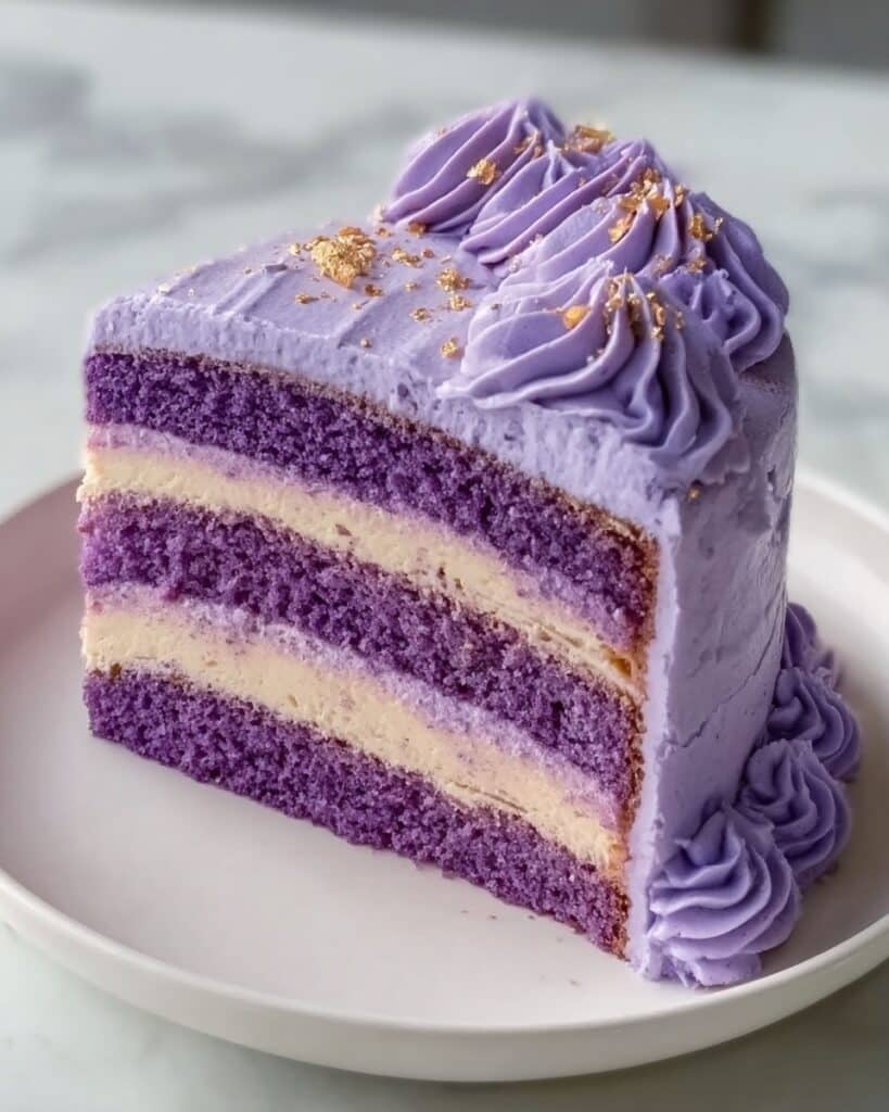 Purple Ombre Layer Cake Recipe