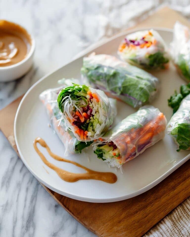 Fresh Spring Rolls with Peanut Sauce Recipe