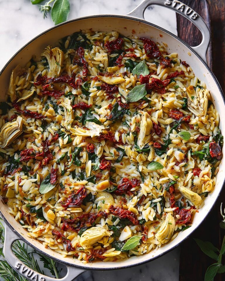 Sun-Dried Tomato and Spinach Orzo (One-Pan, 30-Minute Meal) Recipe
