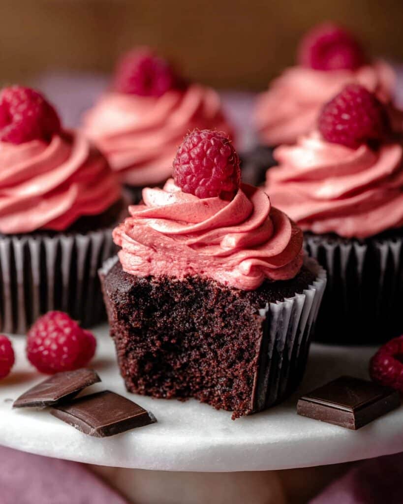 Chocolate Raspberry Cupcakes Recipe