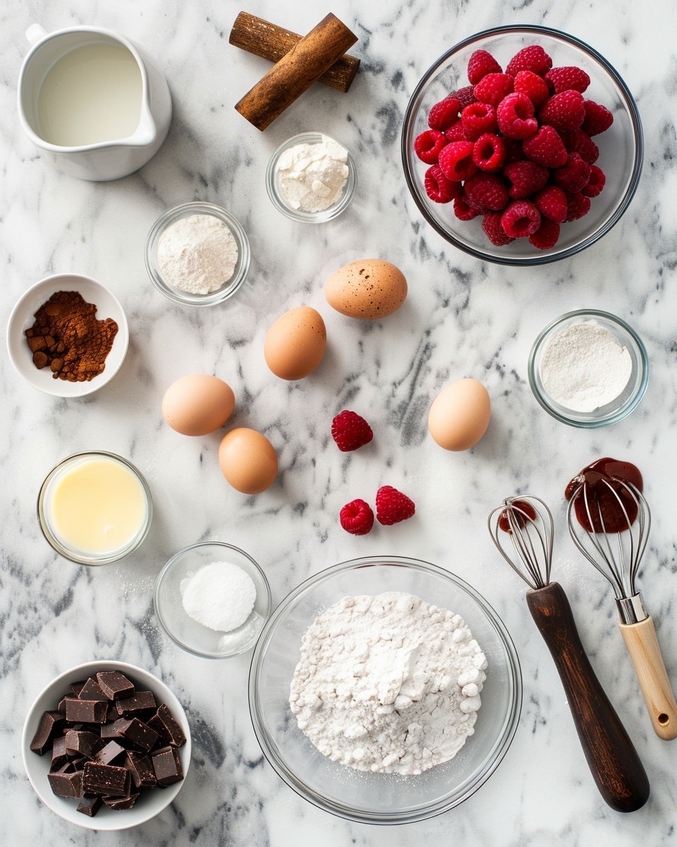 Single white plate with one sliced chocolate cupcake topped with a swirl of vibrant raspberry frosting and a fresh raspberry on top, close-up angled shot revealing the moist, rich interior crumb texture of the cupcake and the creamy, textured frosting layers, a few scattered fresh raspberries and small pieces of dark chocolate on the plate for garnish, placed on a white marble surface with natural lighting, intimate styled dessert serving photo taken with an iphone --ar 4:5 --v 7