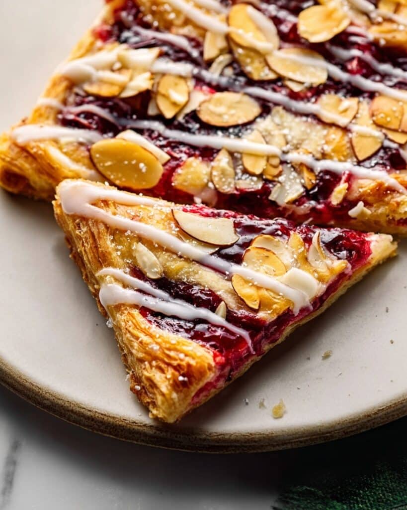 Raspberry Almond Puff Pastry Danish Recipe
