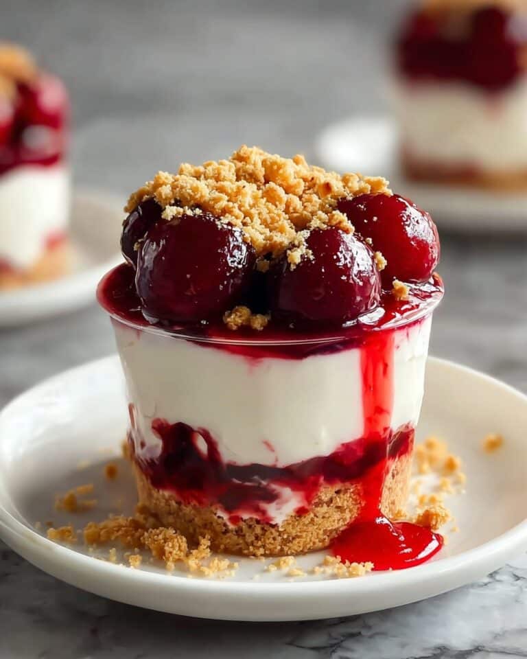 No-Bake Cheesecake Parfaits with Cherry Pie Filling Recipe