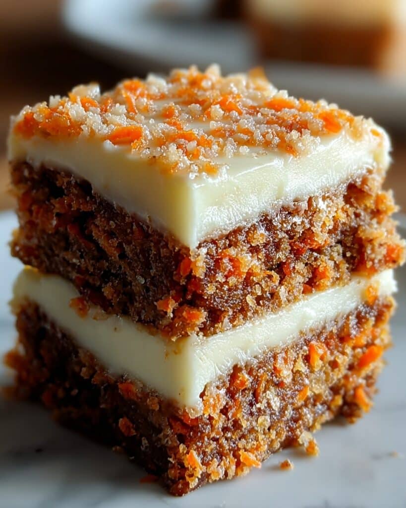 Irresistibly Indulgent Carrot Cake Cream Cheese Bars Recipe