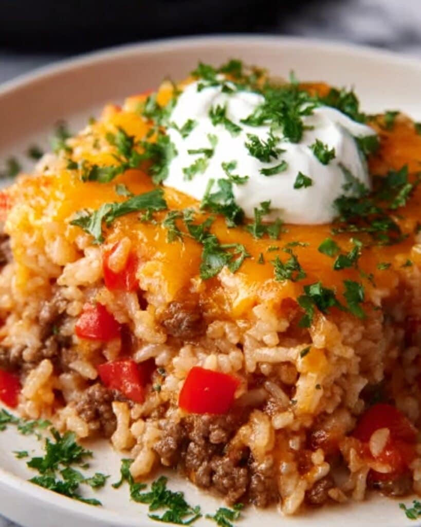 Cheesy Taco Rice Recipe