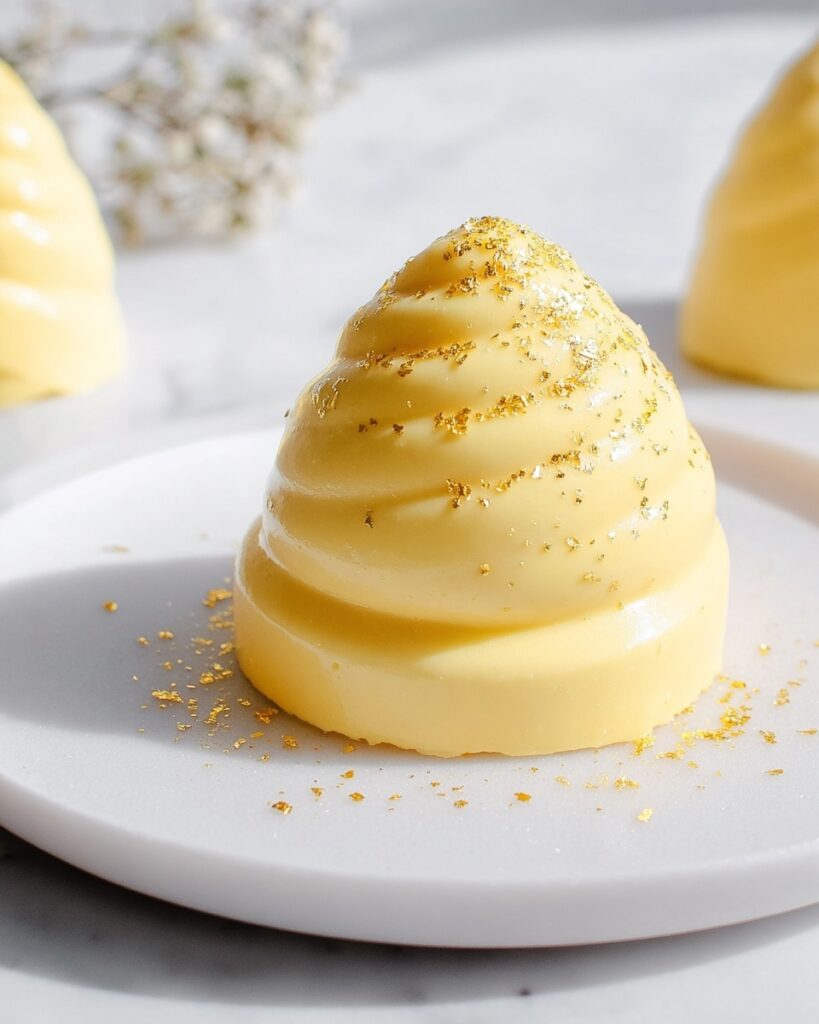 Lemon Cream Puffs with White Chocolate Shell and Marzipan Base Recipe