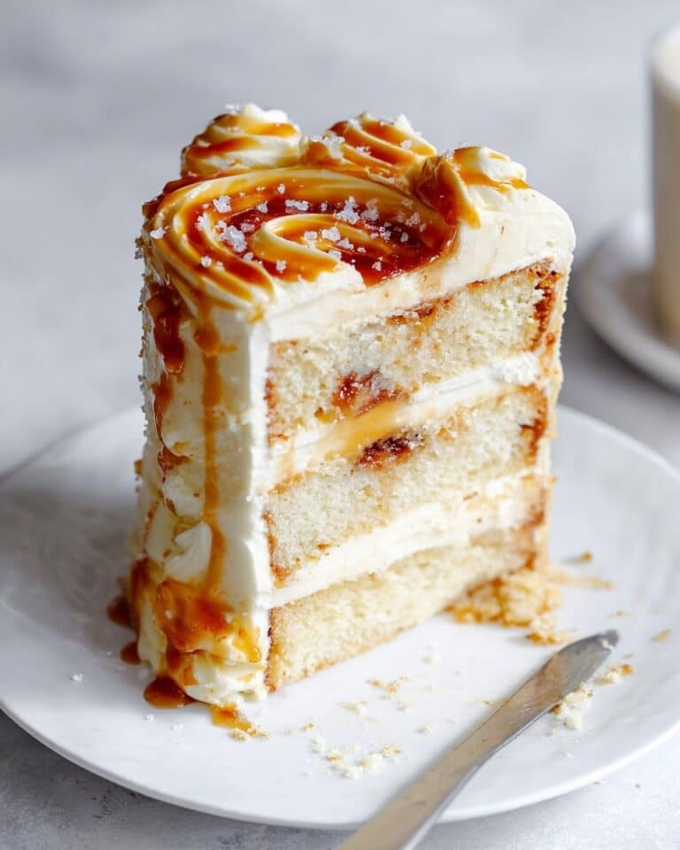 Decadent Caramel Cake with Homemade Caramel and Fluffy Vanilla Buttercream Recipe