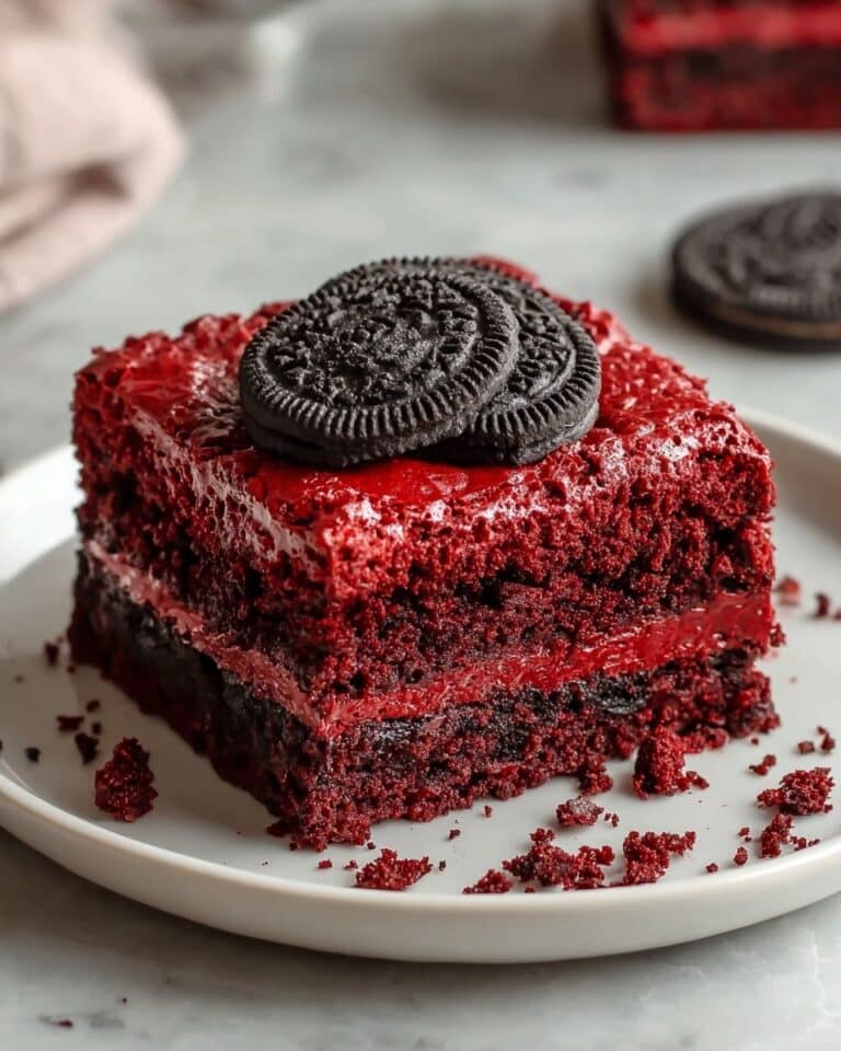 Classic Red Velvet Oreo Brownies Recipe