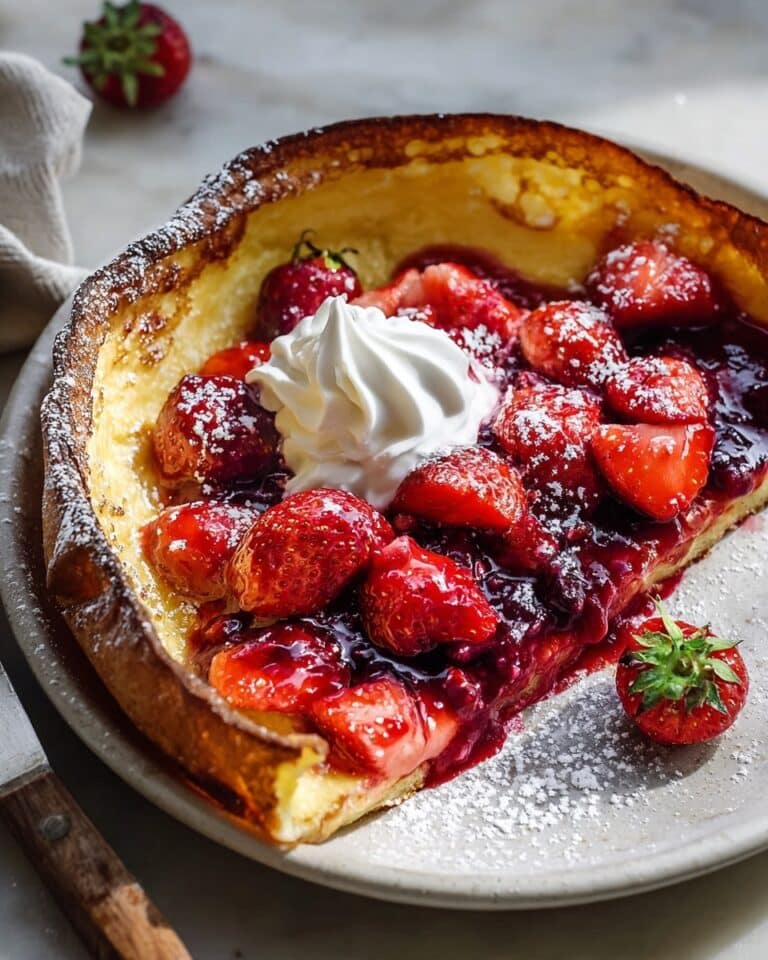 Savor the Sweetness: Hot Strawberry Jam Dutch Baby Delight Recipe