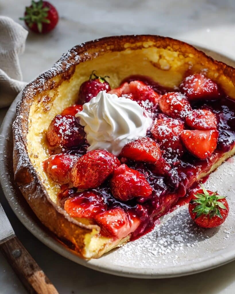 Savor the Sweetness: Hot Strawberry Jam Dutch Baby Delight Recipe