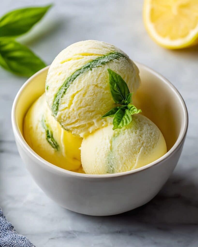 Lemon Basil Sorbet: Refreshing Summer Bliss Recipe