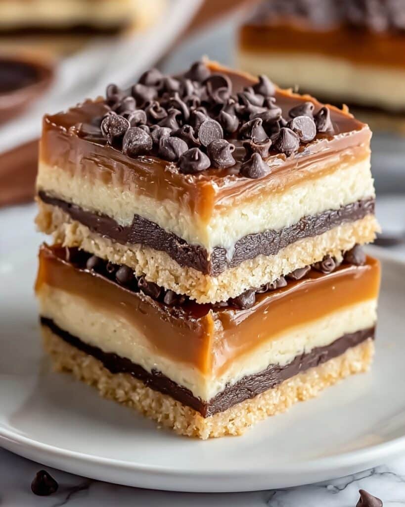 Salted Caramel Chocolate Cookie Bars Recipe