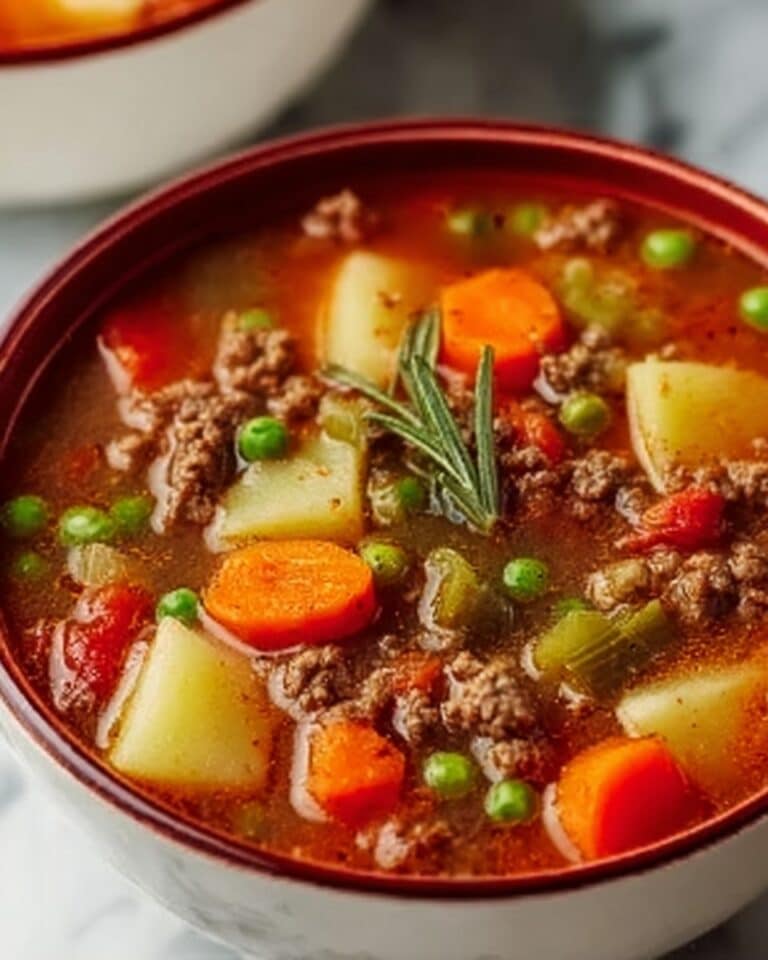 Classic Ground Beef Soup Recipe