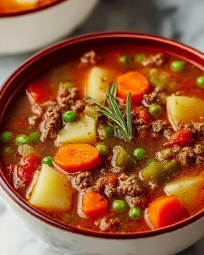 Classic Ground Beef Soup Recipe