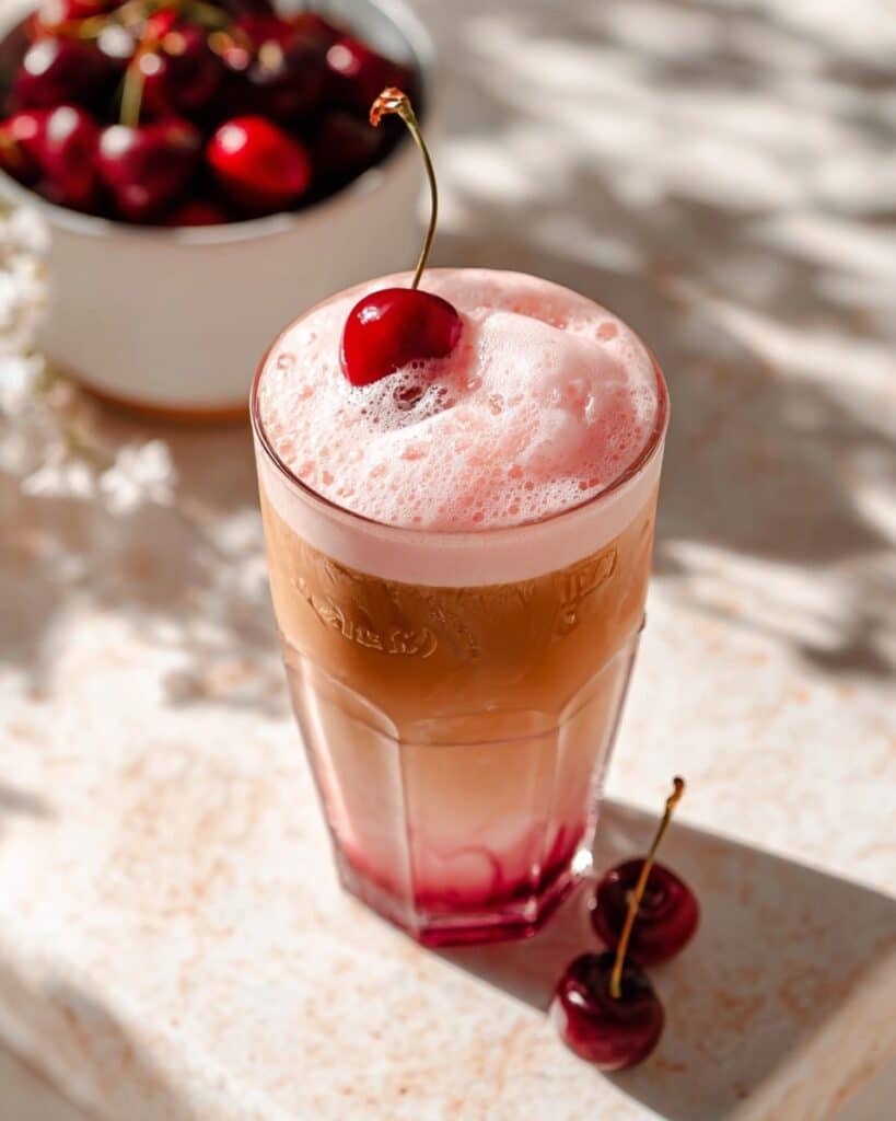 Iced Cherry Chai Latte with Oatmilk Recipe