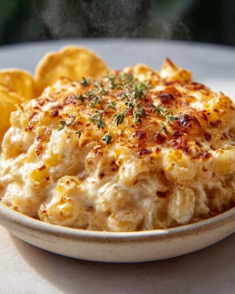 Creamy Elote Dip with Crispy Tortilla Chips Recipe