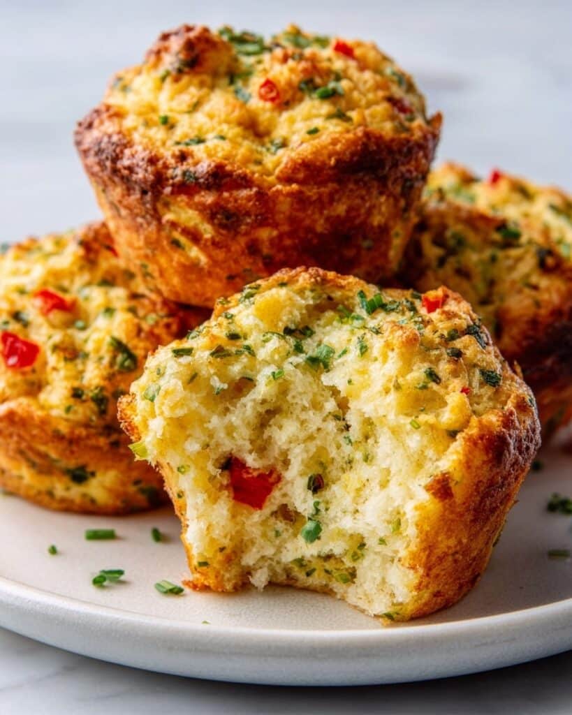 Chicken, Cheese, and Zucchini Muffins | Easy Savory Snack Recipe