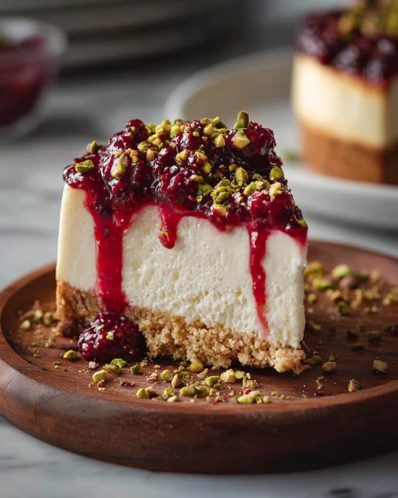 Beetroot Feta Cheesecake With Pistachios Recipe