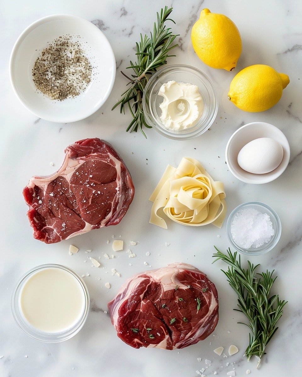 Single white bowl with one serving of creamy pasta topped with sliced medium-rare steak drizzled in a rich, velvety sauce, close-up angle showing the tender pink interior of the steak, textured sauce with flecks of seasoning, and wide ribbon pasta coated evenly, garnished with finely chopped parsley and grated cheese, placed on a white marble surface, natural light highlighting the layers and textures, intimate plated serving photo taken with an iphone --ar 4:5 --v 7