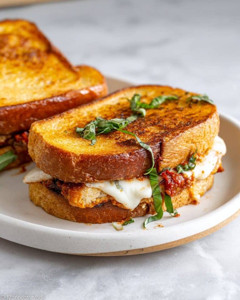 Chicken Parmesan Sandwich with Melty Mozzarella and Fresh Basil Recipe