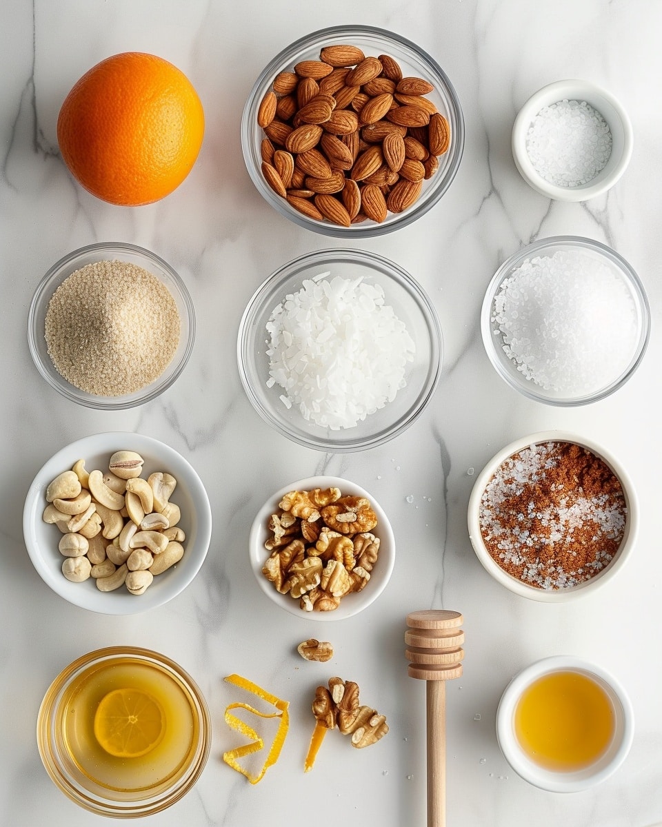 Single white plate displaying one rectangular slice of nut and caramel bar, close-up angle emphasizing the glossy caramel coating thickly layered over crunchy chopped nuts and a crumbly nutty base, visible textures of the dense nut filling contrasting with the shiny caramel surface, crumbs scattered around the plate, natural light illuminating the warm amber tones, white marble background, styled plated serving photo taken with an iphone --ar 4:5 --v 7