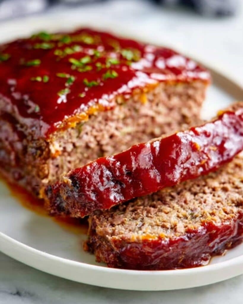 Classic Homemade Meatloaf with Ketchup Glaze Recipe