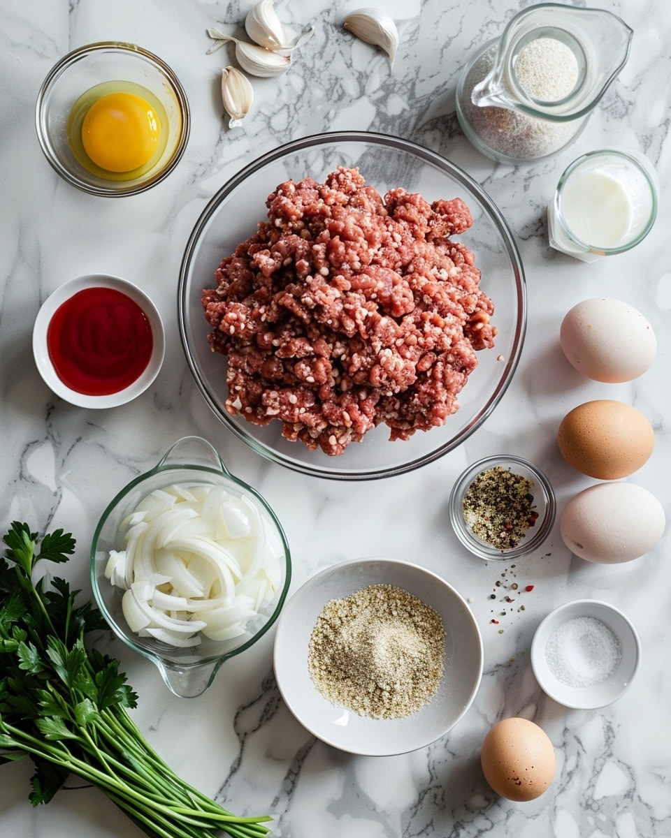 Single white plate featuring one thick, juicy slice of glazed meatloaf with a glossy, rich tomato-based sauce coating the top, close-up angled view highlighting the tender, finely textured interior of ground meat with hints of herbs and spices, steam gently rising, served on a clean white marble surface, styled like a food blog individual serving, natural lighting, photo taken with an iphone --ar 4:5 --v 7