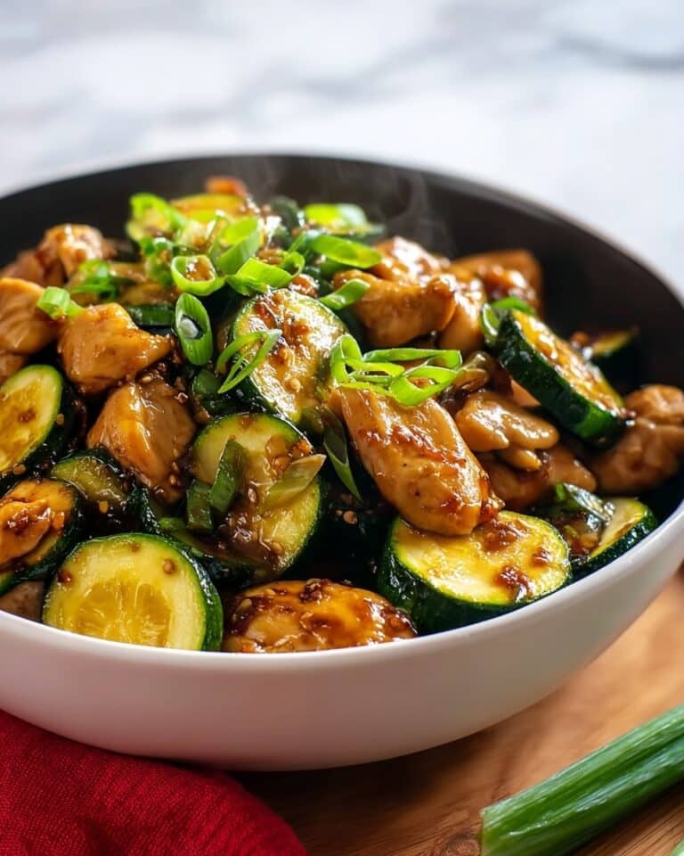 Asian Chicken Zucchini Stir Fry Recipe