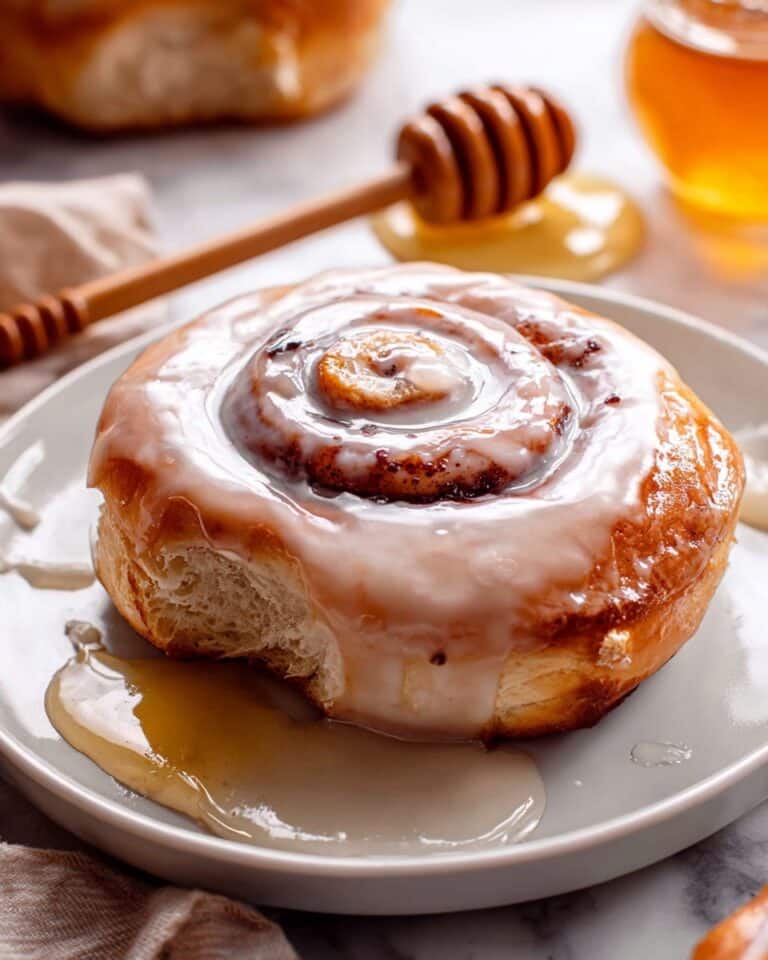 Glazed Homemade Honey Buns Recipe