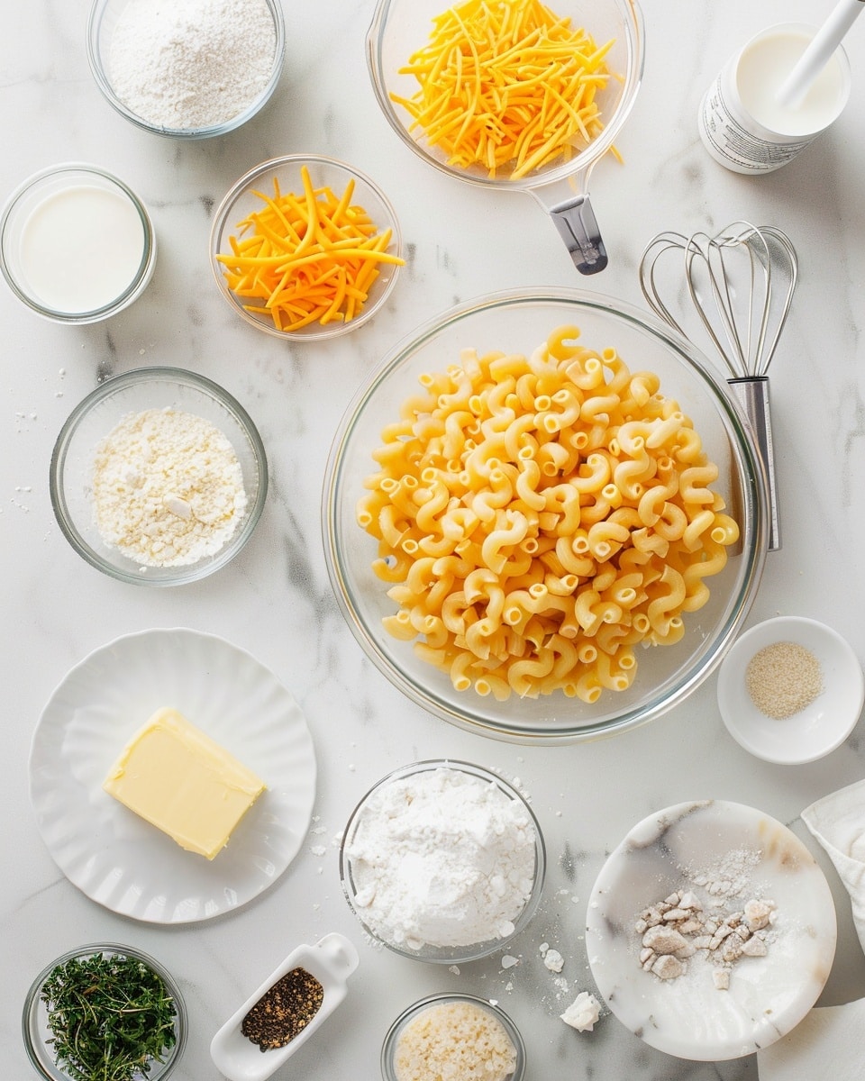 Single white ramekin dish served on a white plate with a generous portion of golden baked macaroni and cheese topped with crispy toasted breadcrumbs and freshly chopped parsley, close-up angled shot revealing creamy cheesy pasta underneath the crunchy topping, natural lighting highlighting the textures of the melted cheese and tender macaroni, styled on a white marble surface with a silver spoon resting on the plate, intimate plated serving photo taken with an iphone --ar 4:5 --v 7
