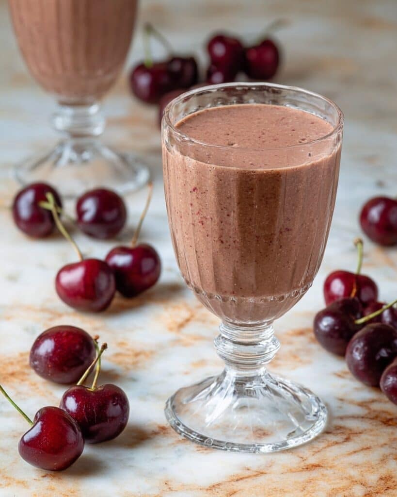 Chocolate Cherry Oat Smoothie Recipe
